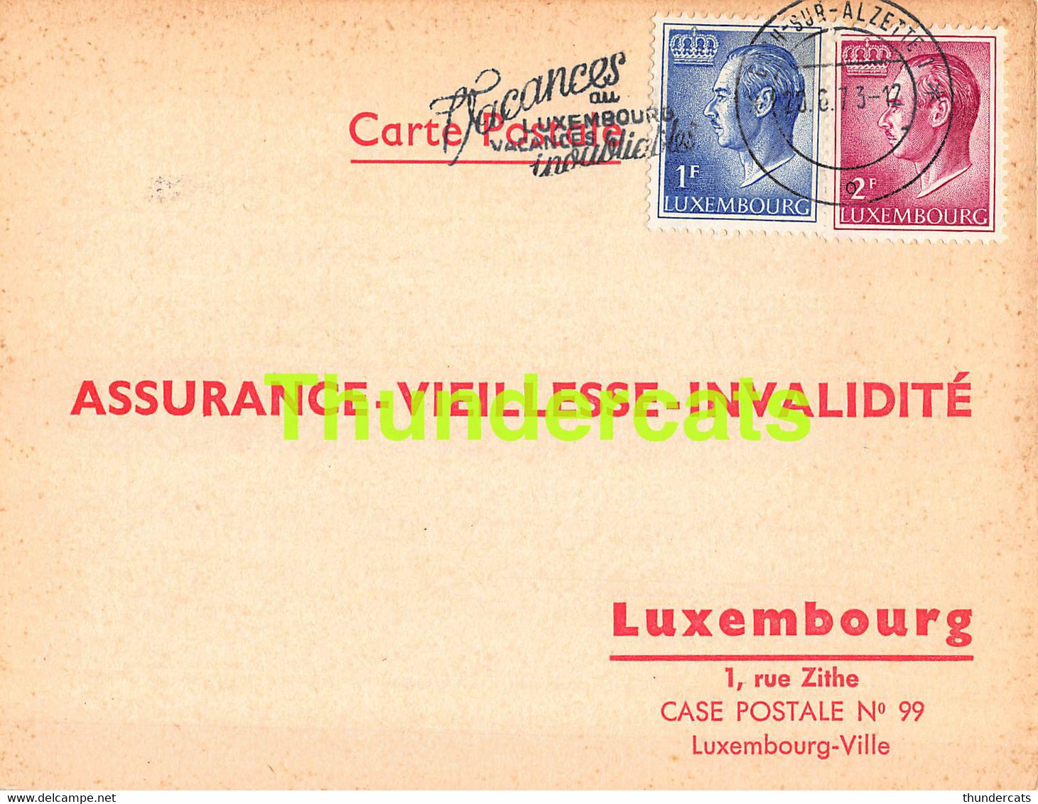 ASSURANCE VIEILLESSE INVALIDITE LUXEMBOURG 1973 ESCH SUR ALZETTE  ASSELBORN PILGER - Storia Postale