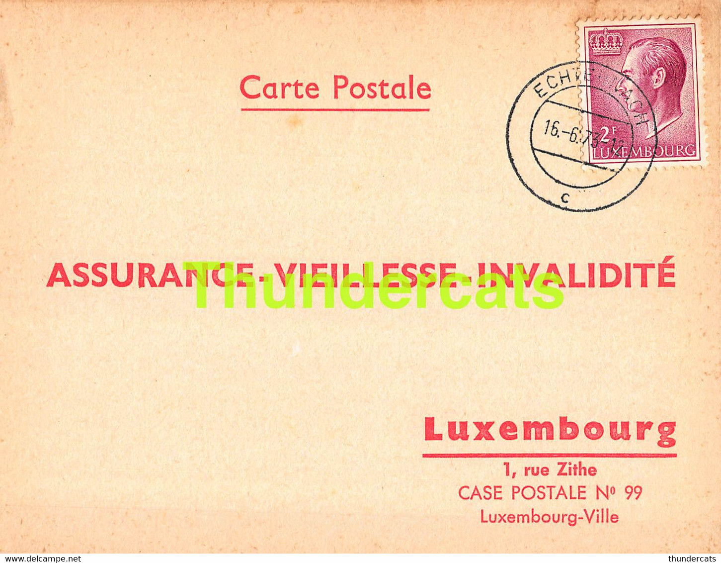 ASSURANCE VIEILLESSE INVALIDITE LUXEMBOURG 1973 ECHTERNACHBRUCK ECHTERNACH ROEDER - Brieven En Documenten