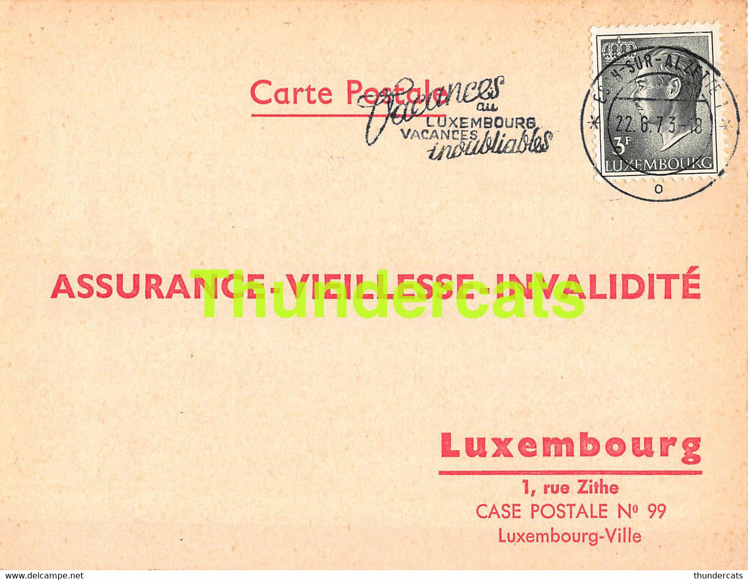 ASSURANCE VIEILLESSE INVALIDITE LUXEMBOURG 1973 ESCH SUR ALZETTE  STOLZ BRAUN - Lettres & Documents
