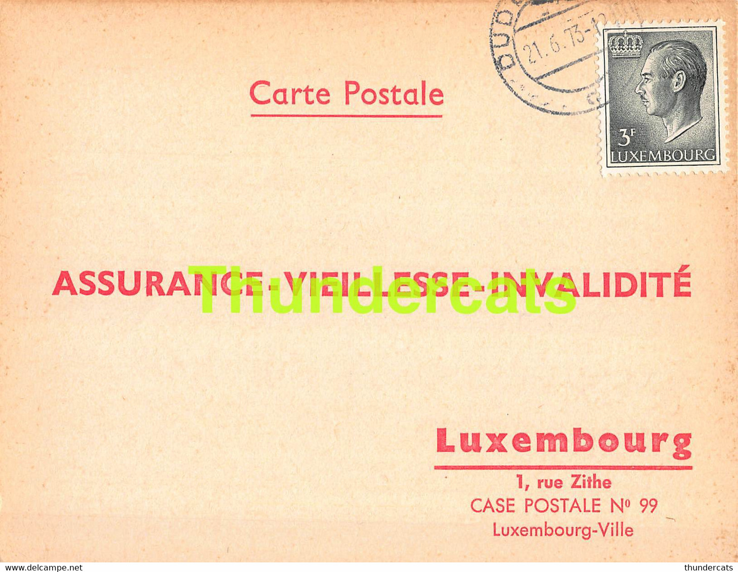 ASSURANCE VIEILLESSE INVALIDITE LUXEMBOURG 1973 DUDELANGE COPPENS - Brieven En Documenten