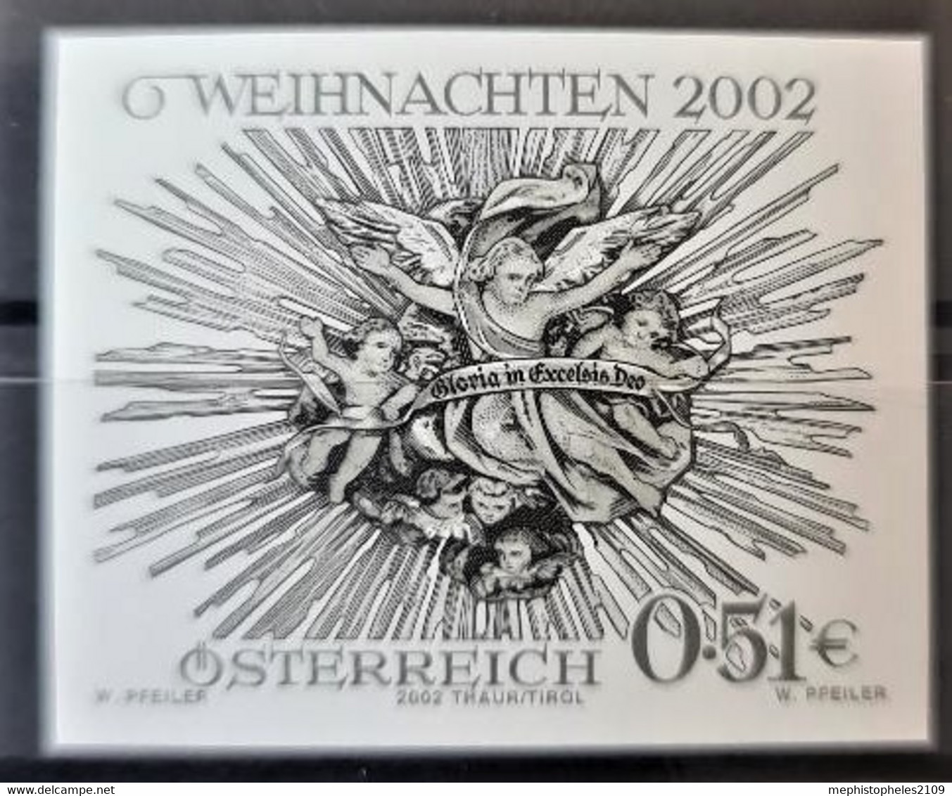 AUSTRIA 2002 - MNH - ANK 2435 - Schwarzdruck - Proofs & Reprints