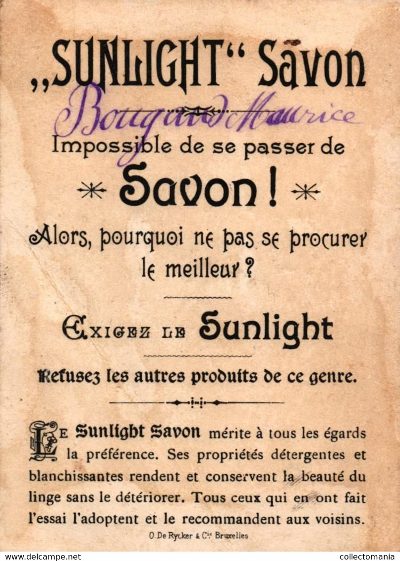 6 Cards Sunlight Zeep Savon  Militaires  Lith. De Rycker