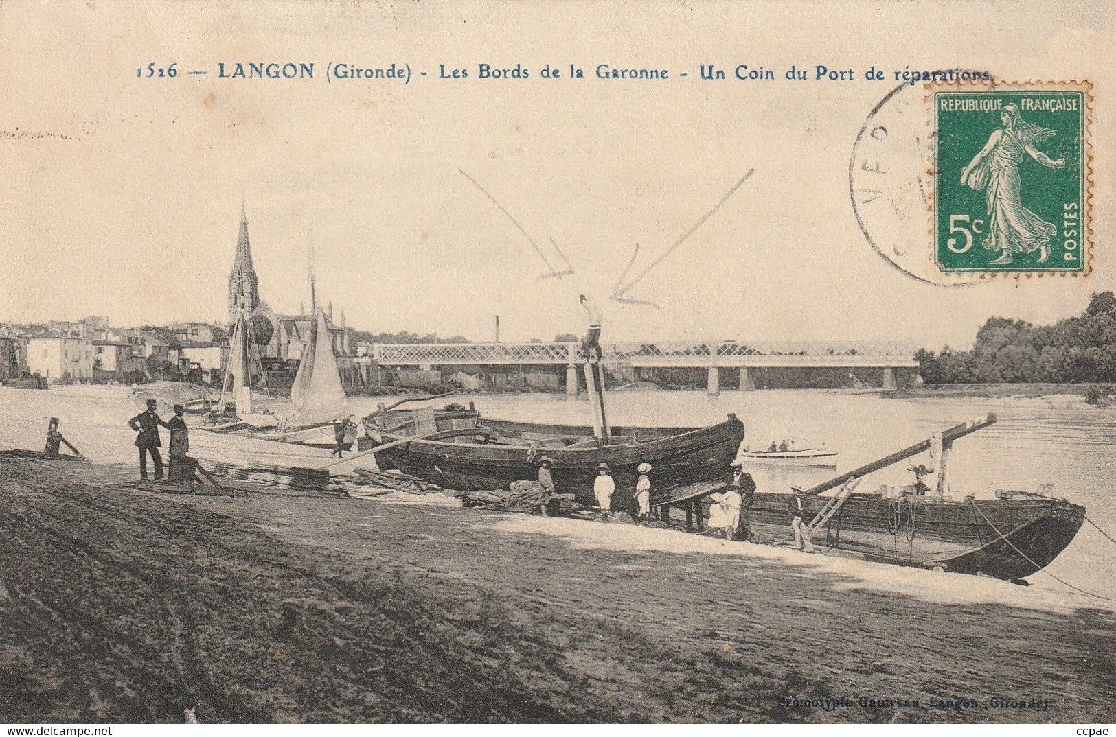 Les Bords De La Garonne - Un Coin Du Port De Réparation (acrobate) - Langon