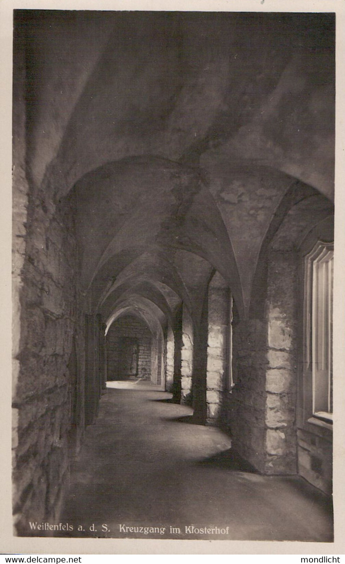 Weißenfels A.d.S. Kreuzgang Im Klosterhof, 1938. (Kloster Sankt Claren). - Weissenfels