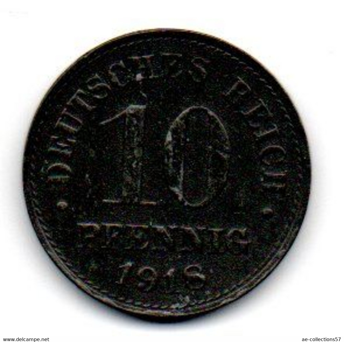 Allemagne -  10  Pfennig 1918 TTB - 10 Pfennig