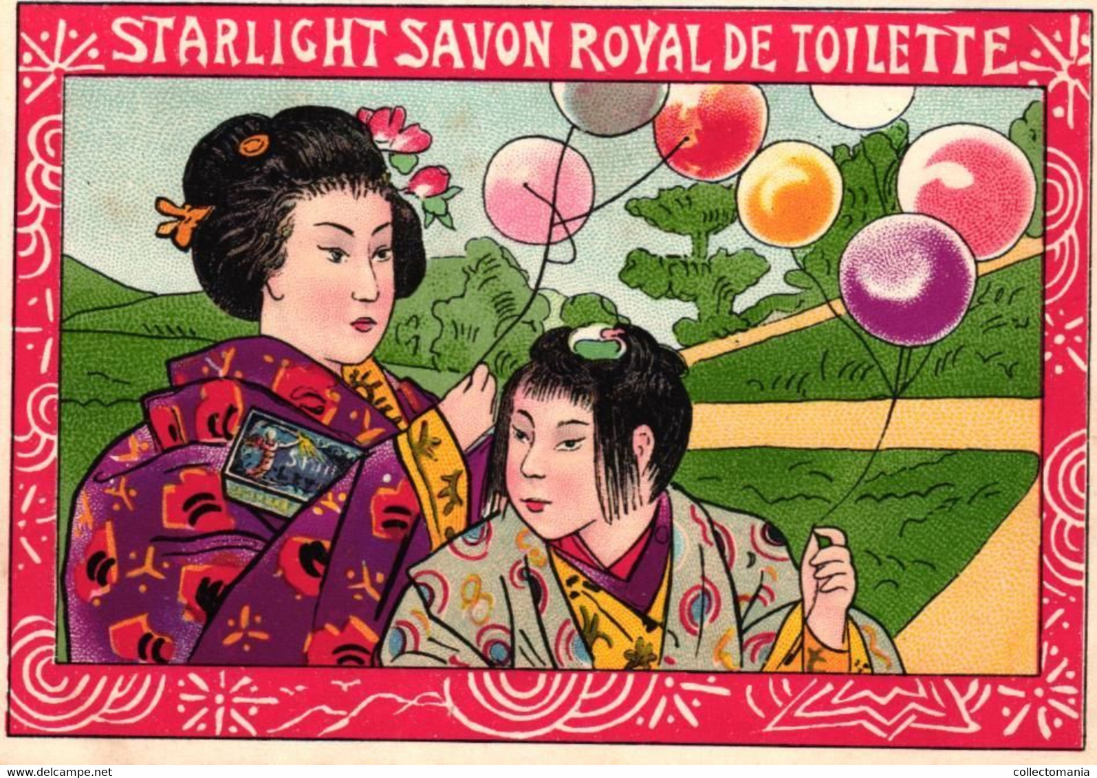 6 Cards Sunlight Zeep Savon Royal  De Toilette BRUXELLES  Zulu Coral Starlight  Japanese Scenes - Andere & Zonder Classificatie