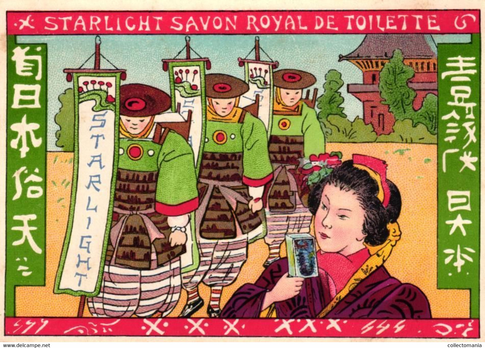 6 Cards Sunlight Zeep Savon Royal  De Toilette BRUXELLES  Zulu Coral Starlight  Japanese Scenes - Sonstige & Ohne Zuordnung