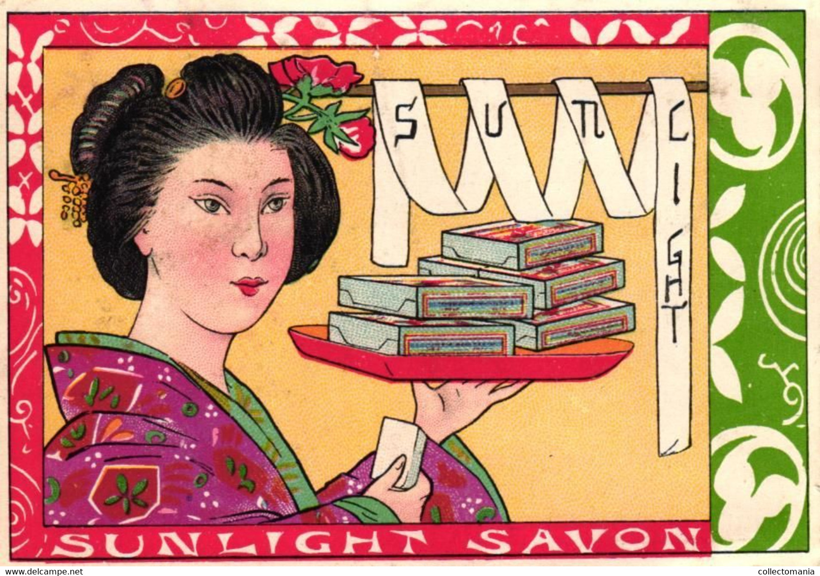 6 Cards Sunlight Zeep Savon Royal  De Toilette BRUXELLES  Zulu Coral Starlight  Japanese Scenes - Sonstige & Ohne Zuordnung