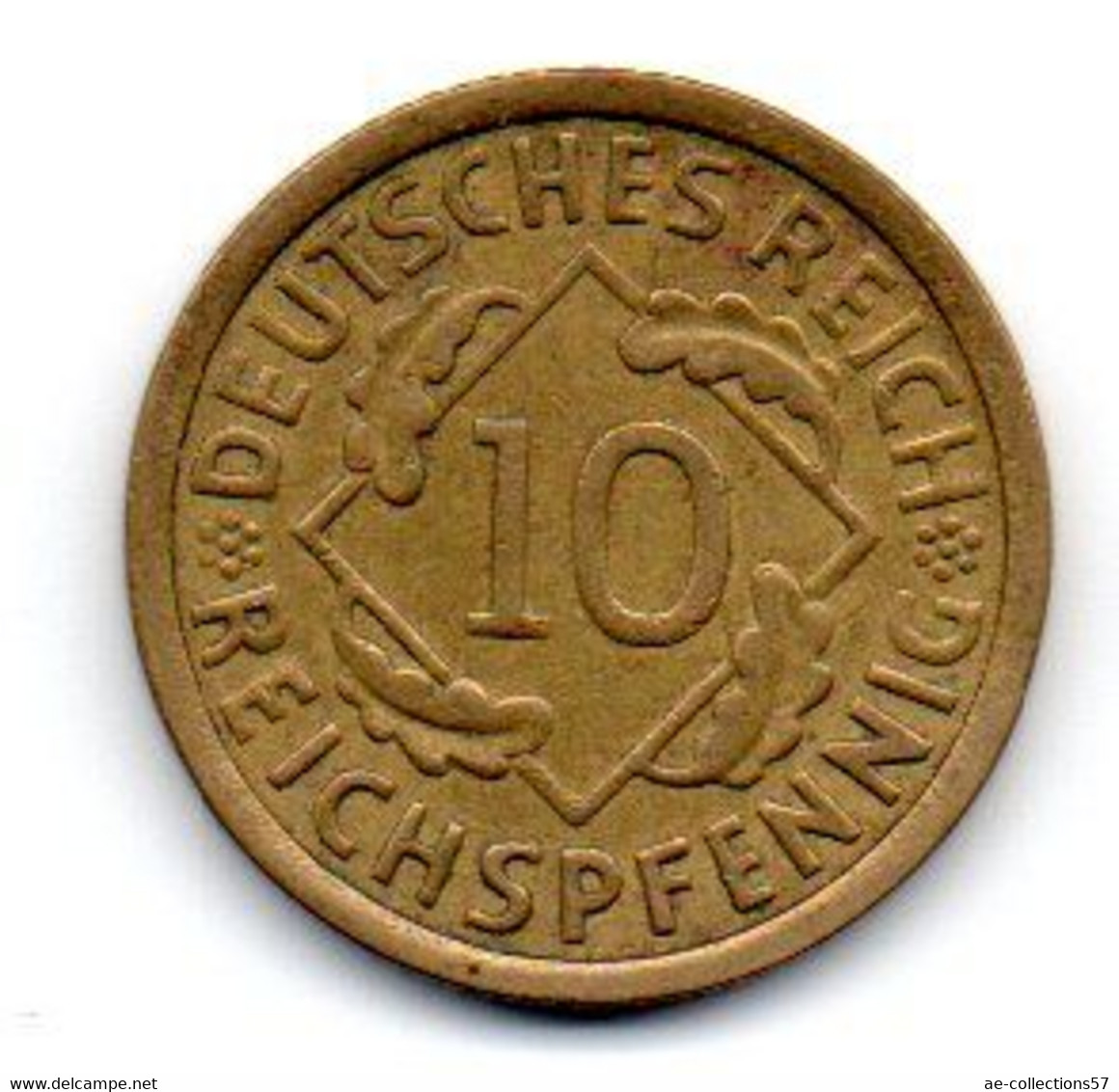 Allemagne -  10 Reichspfennig 1924 A TTB - 10 Rentenpfennig & 10 Reichspfennig