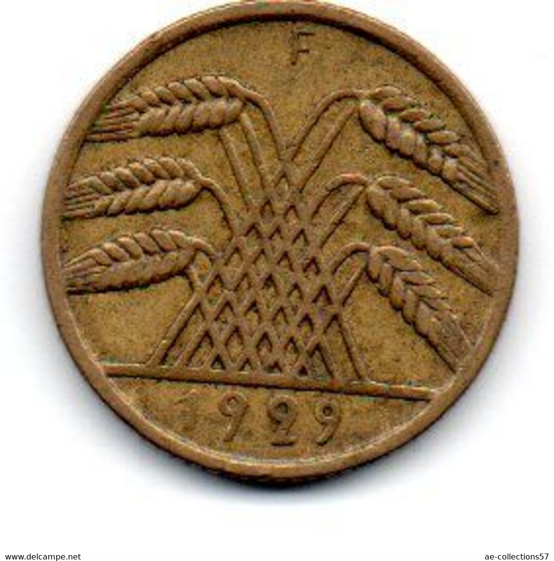 Allemagne -  10 Reichspfennig 1929 F TB+ - 10 Renten- & 10 Reichspfennig