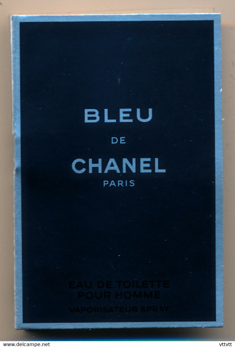 BLEU DE CHANEL, Eau De Toilette Pour Homme, Vaporisateur Spray, 2 Ml - Echantillons (tubes Sur Carte)