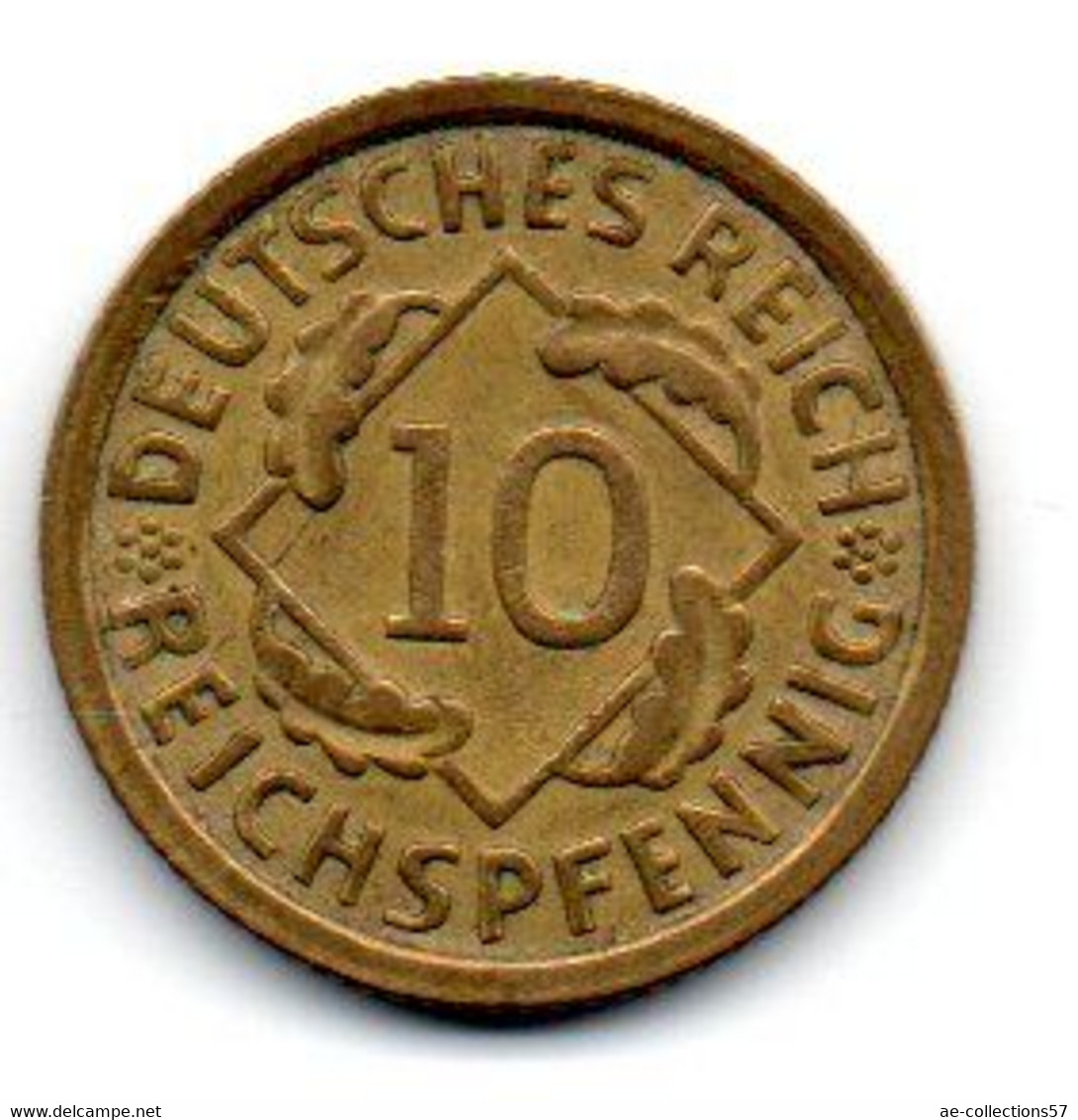 Allemagne -  10 Reichspfennig 1935 G TTB - 10 Reichspfennig