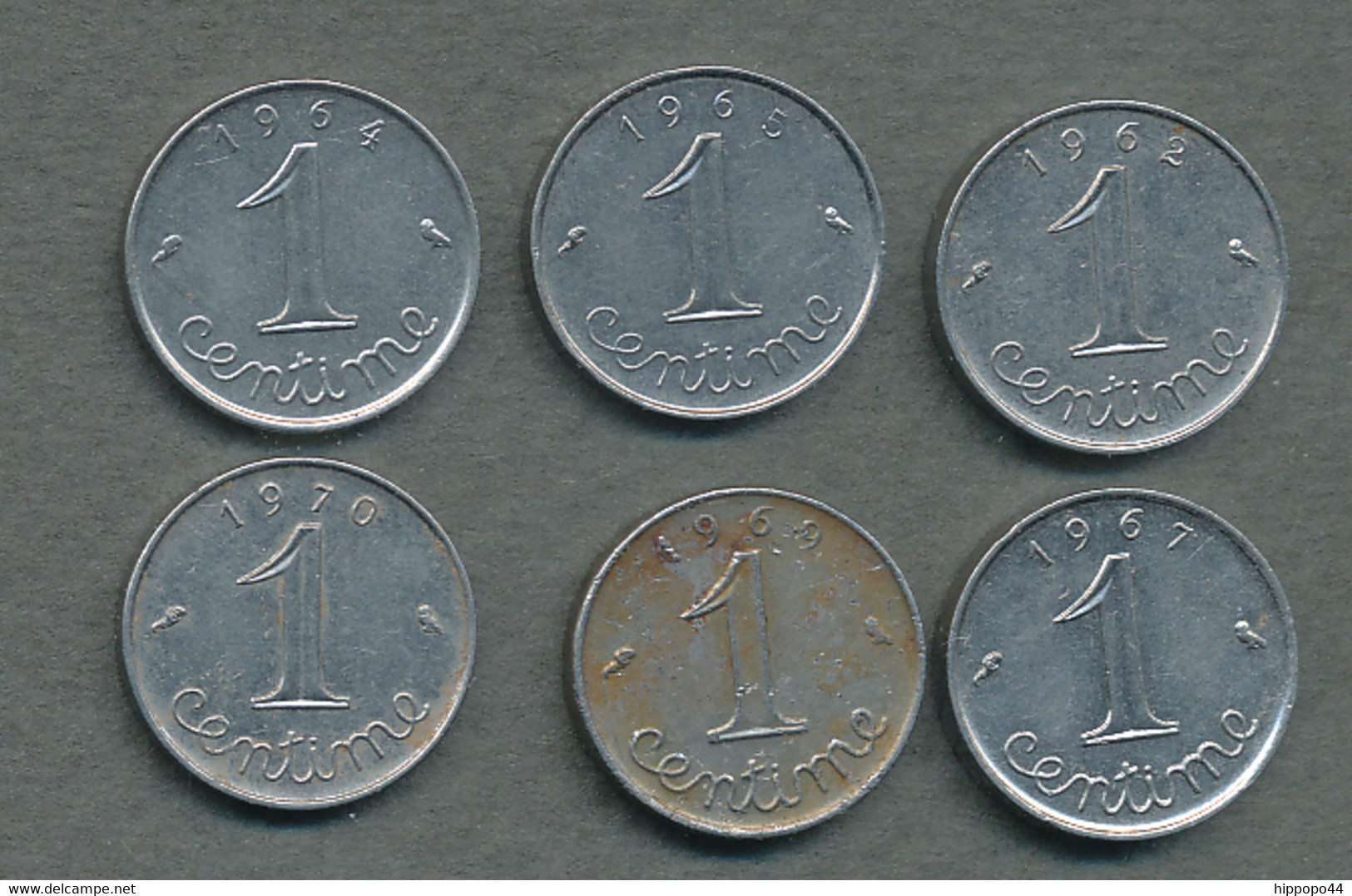 1 Centime épi, Lot De 6 Pièces (1962-64-65-67-69-70) - 1 Centime