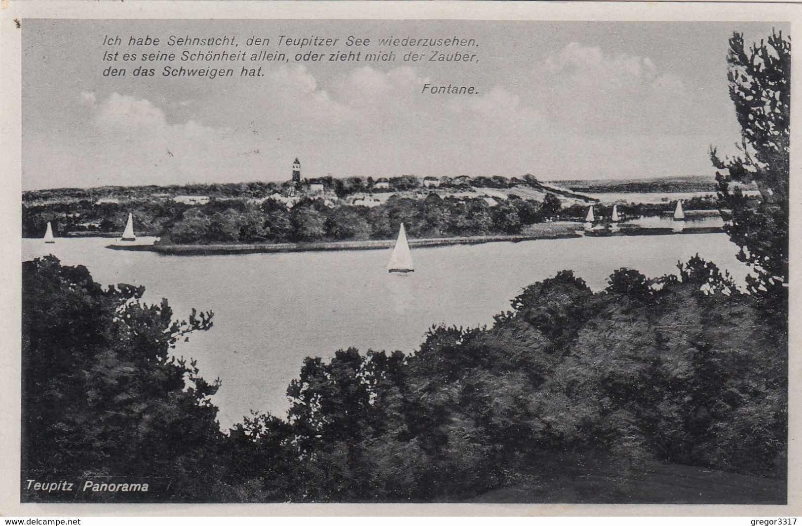 3175) TEUPITZ - Panorama - Segelboot - Usw. TOP !! 20.09.1938 !! - Teupitz