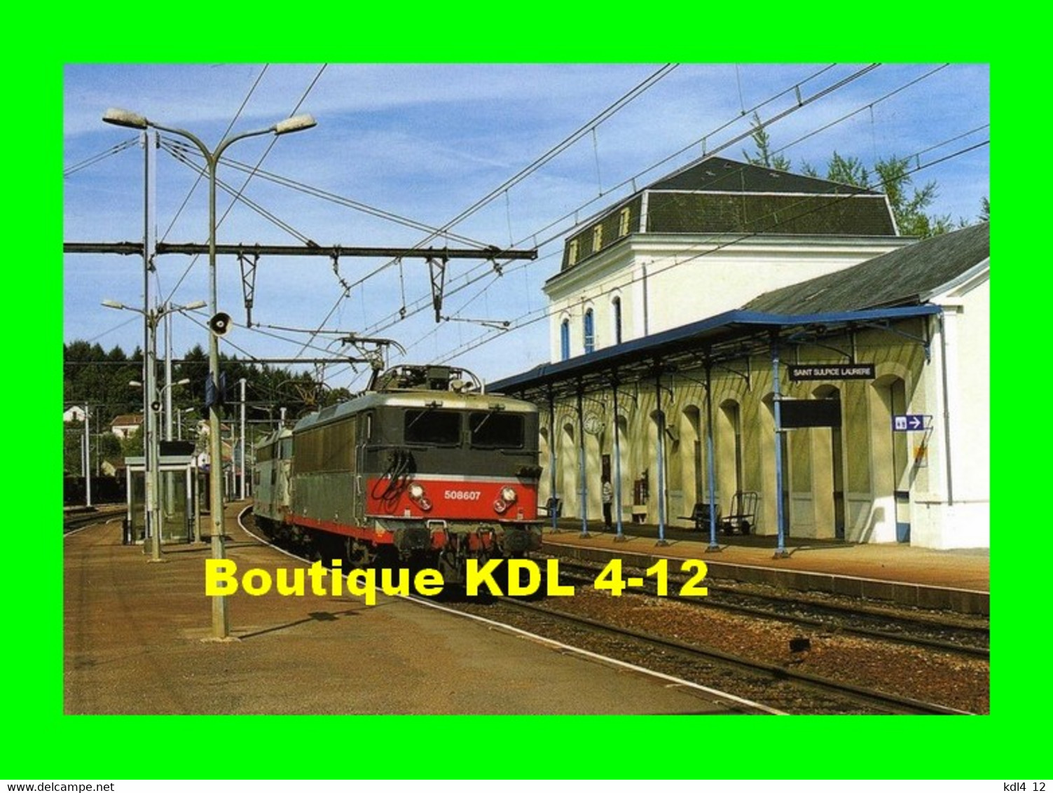 RU 0690 - Loco BB 8607 En Gare - SAINT-SULPICE LAURIERE - Haute Vienne - SNCF - Stazioni Con Treni