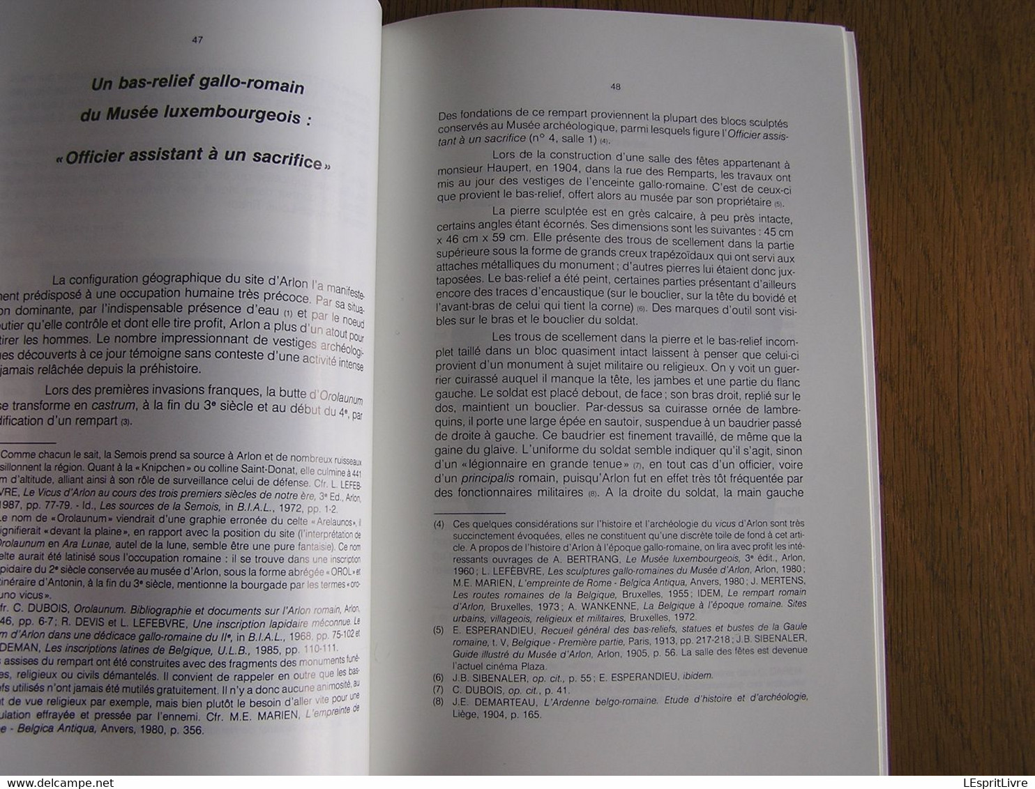 BULLETIN DE L'INSTITUT ARCHEOLOGIQUE DU LUXEMBOURG ARLON 3-4 1989 Régionalisme Tinant Neuvilles Gallo Romain - Belgique