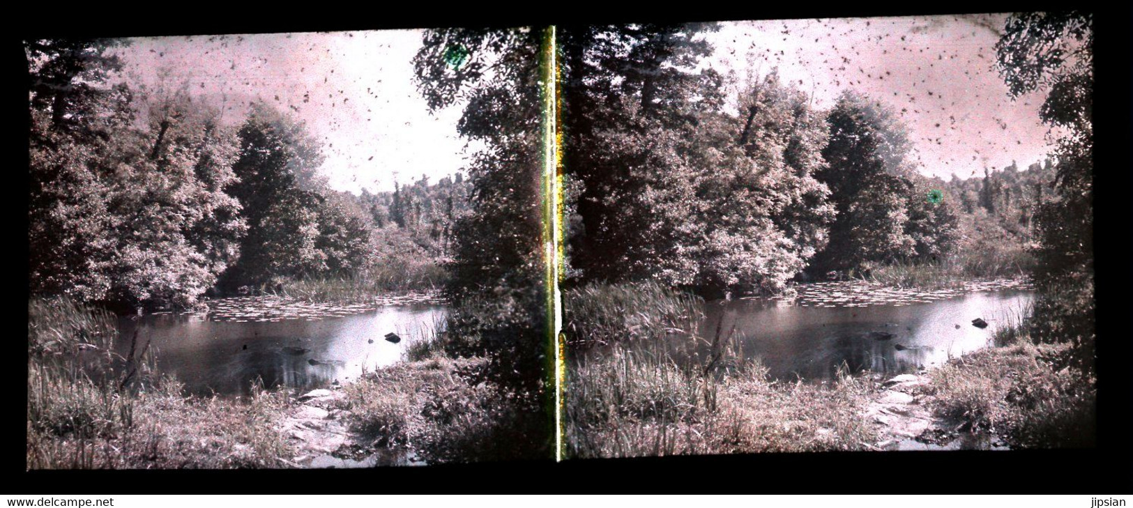 Lot 8 Plaques Verre Photo Stéréo Positives Autochrome Voyage Poitou 1929 - La Rochelle Montmorillon Angles Sur Anglin GF - Poitou-Charentes