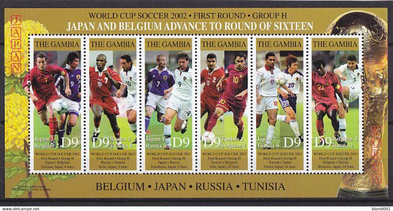 Soccer World Cup 2002 - GAMBIA - Sheet MNH - 2002 – Corea Del Sur / Japón