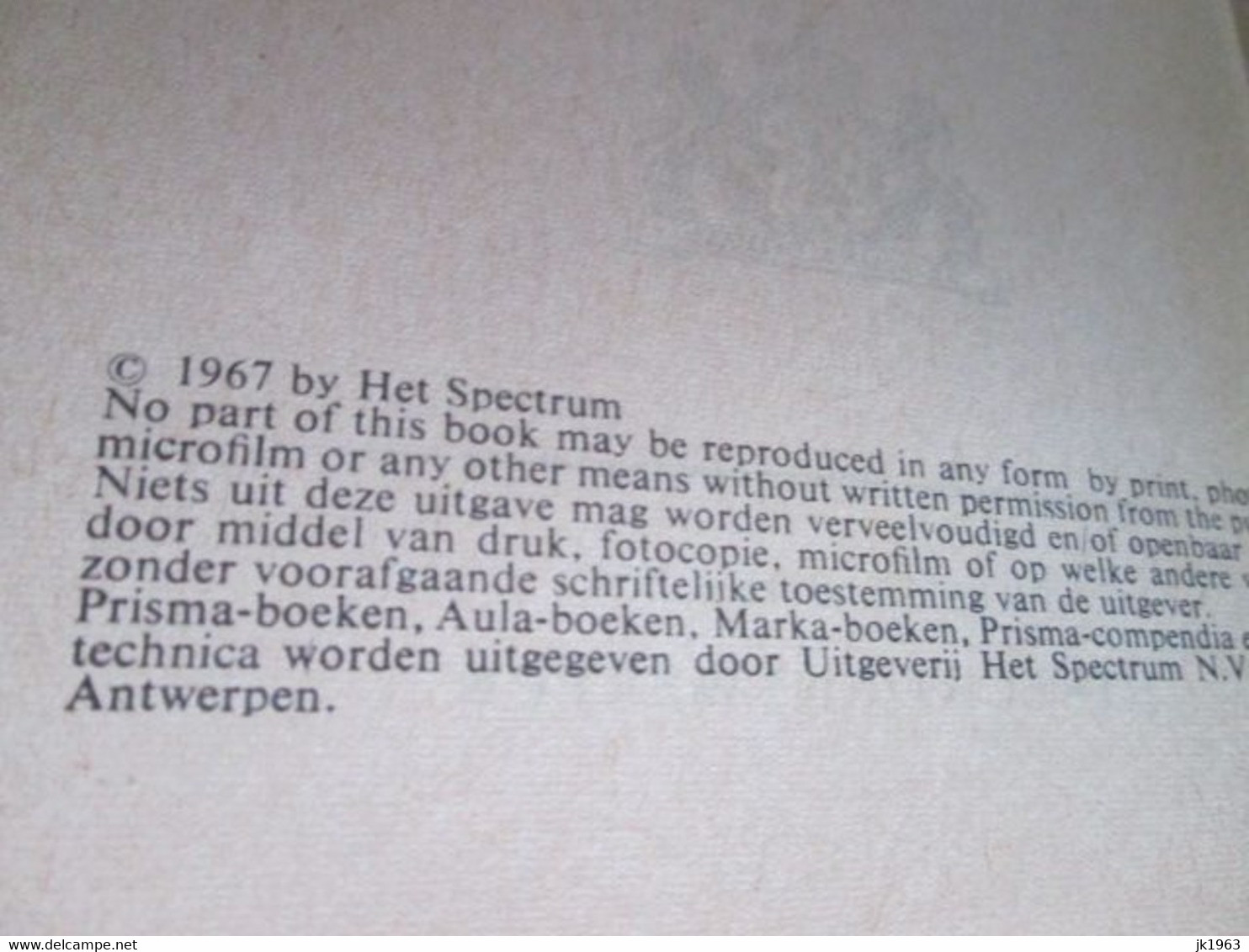 DUITS NEDERLANDS, PRISMA - WOORDENBOEKEN, 1967 - Dictionaries
