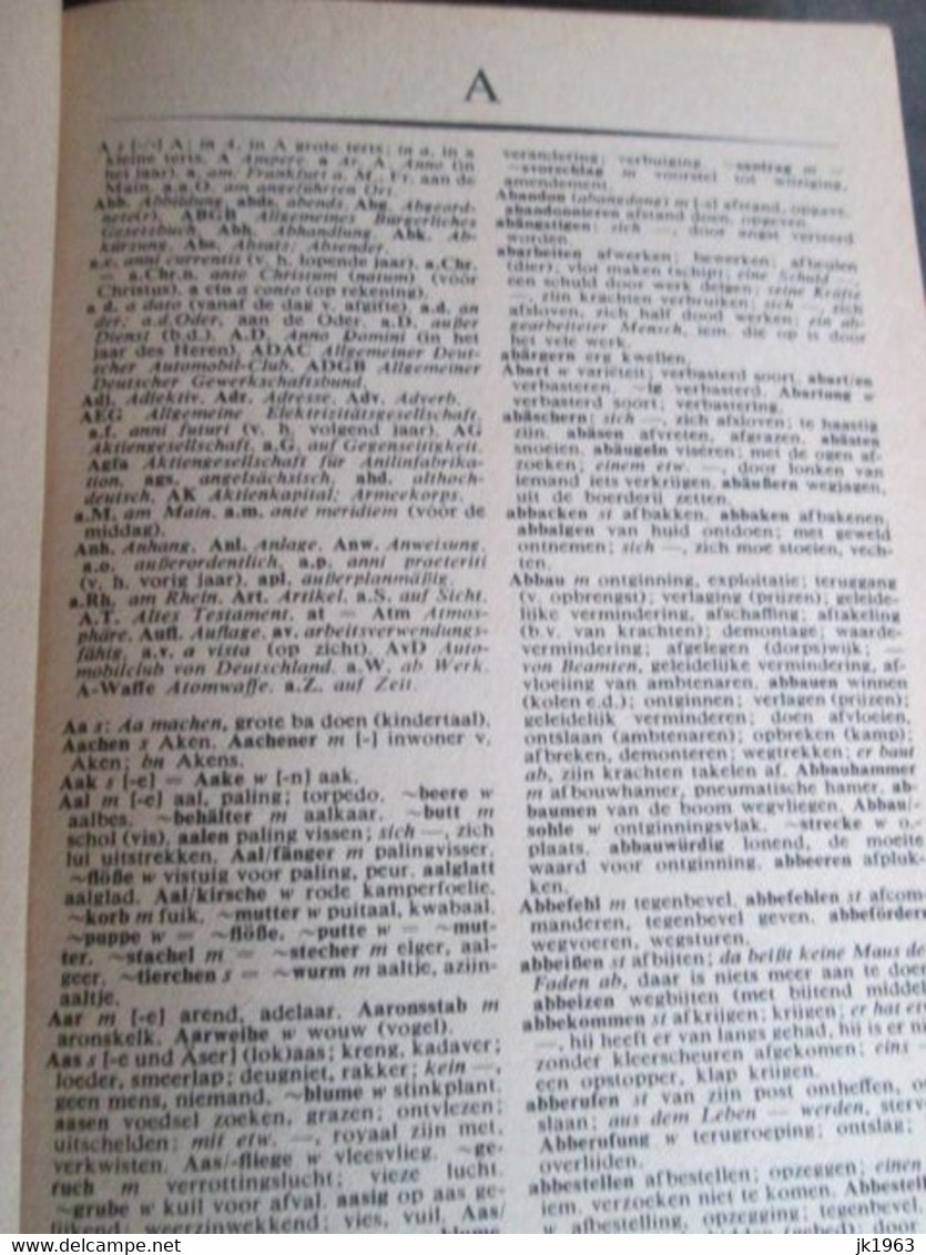 DUITS NEDERLANDS, PRISMA - WOORDENBOEKEN, 1967 - Wörterbücher 