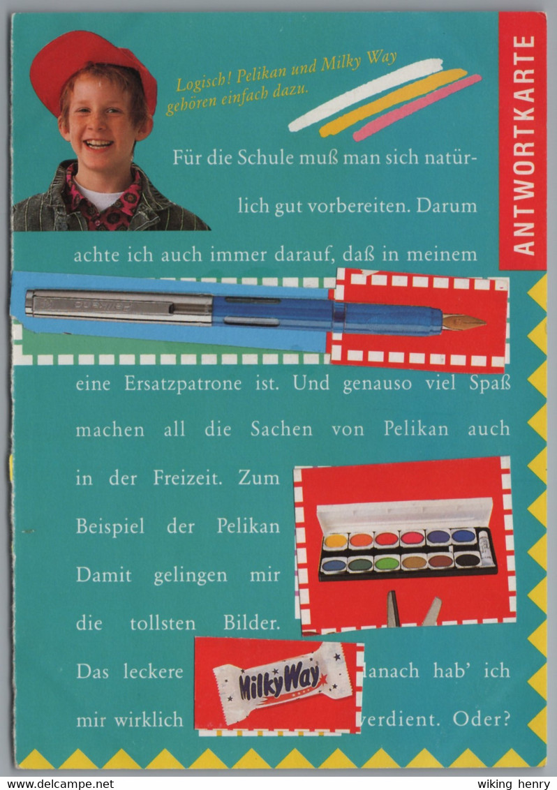Hanau - Preisausschreibenkarte Händler Papier Kreis GmbH Hanau An Pelikan Und Mars Mit MilkyWay In Langenhagen - Hanau