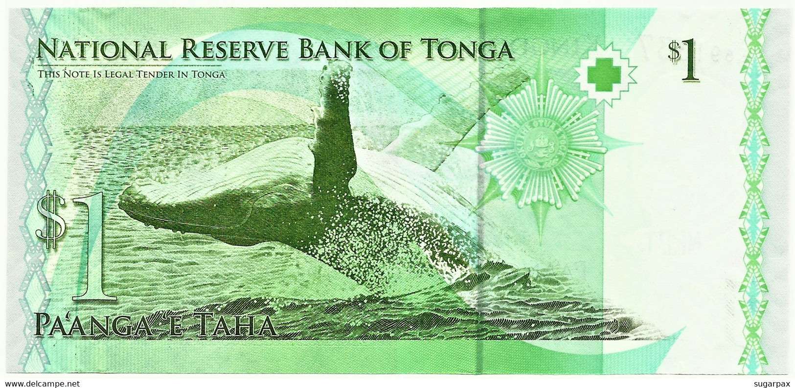 Tonga - 1 Pa'anga - ND ( 2008 ) - Pick 37 - Unc. - Prefix B - King Tupou V - Tonga