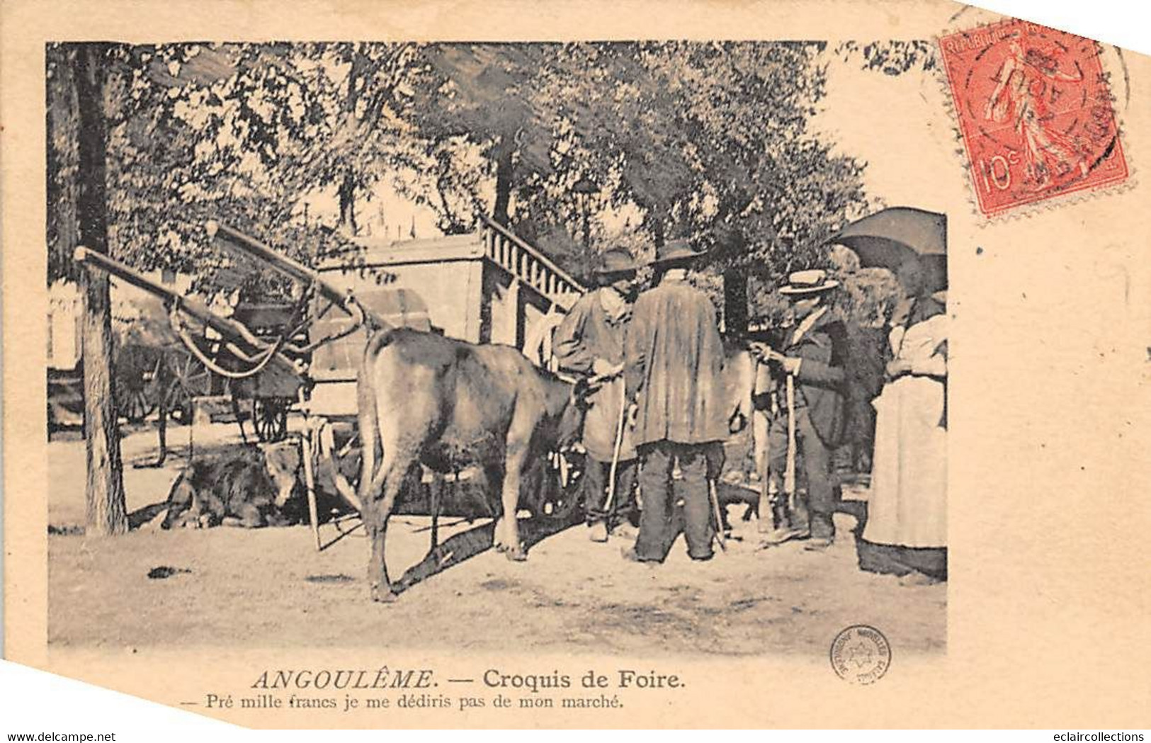 Angoulême         16       Croquis De Foire . Pour 1000 Francs....      (voir Scan) - Angouleme