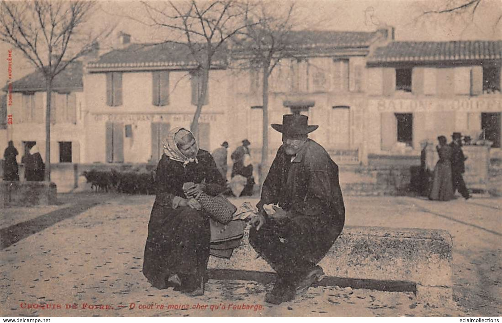 Angoulême         16       Croquis De Foire . Ca Cou'tra Moins Cher Qu'a L'Auberge       (voir Scan) - Angouleme