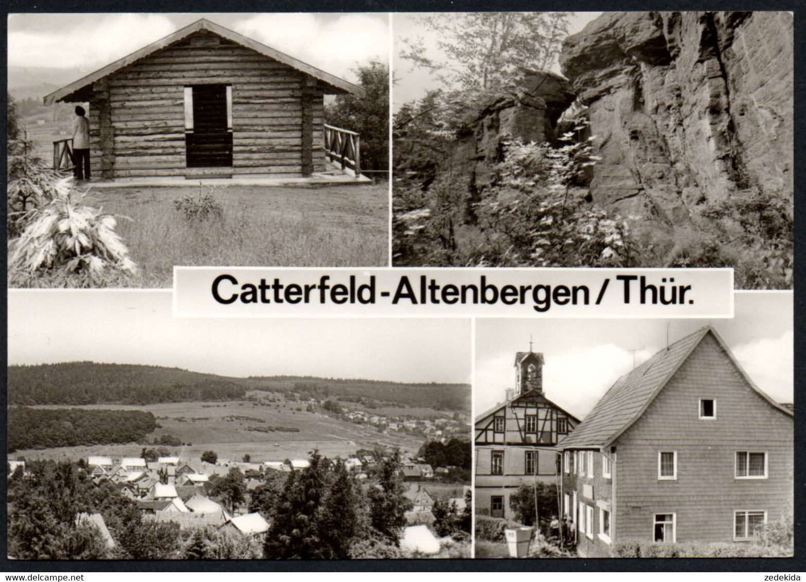 E9920 - Catterfeld Altenbergen - Blockhütte Hainfelsen Gaststätte Waldfrieden FDGB - FOKU - Georgenthal