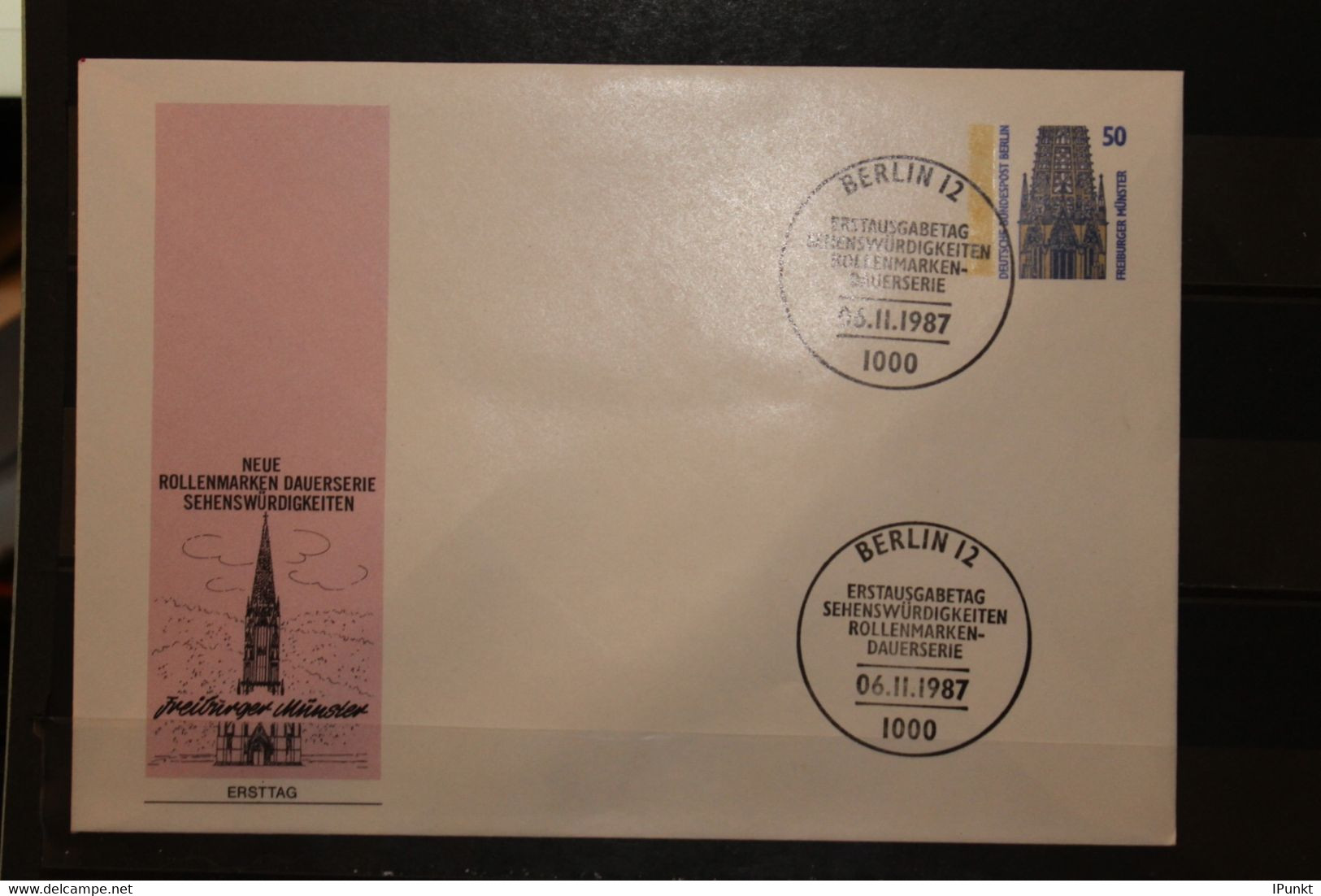 Berlin, Wertstempel Freimarke: Freiburger Münster, 50 Pf., ESST - Private Covers - Used