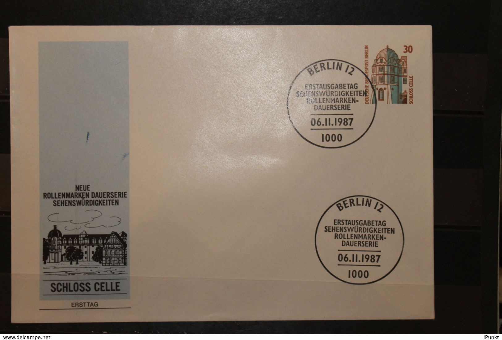 Berlin, Wertstempel Freimarke: Schloss Celle, 30 Pf., ESST - Private Covers - Used