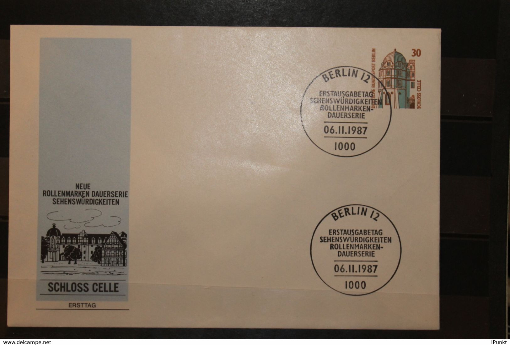 Berlin, Wertstempel Freimarke: Schloss Celle, 30 Pf., ESST - Sobres Privados - Usados