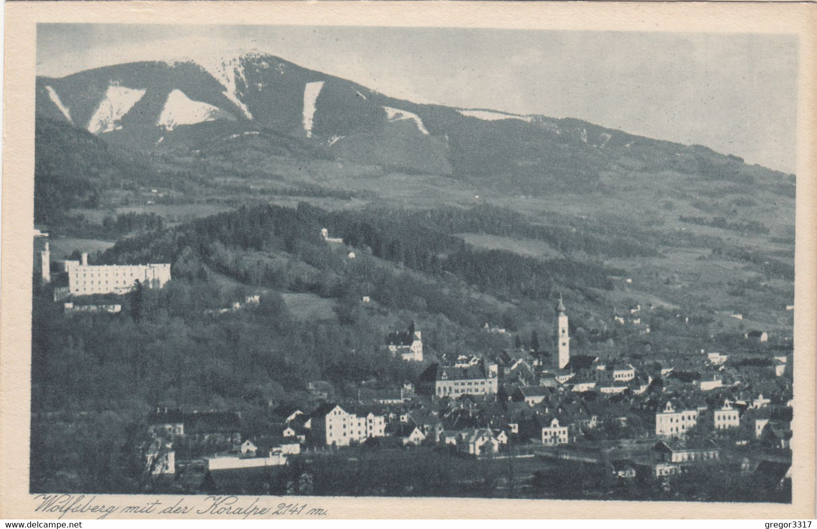 3231) WOLFSBERG Mit Koralpe - HAUS DETAILS - Kirchturm - TOP !! 1923 - Wolfsberg