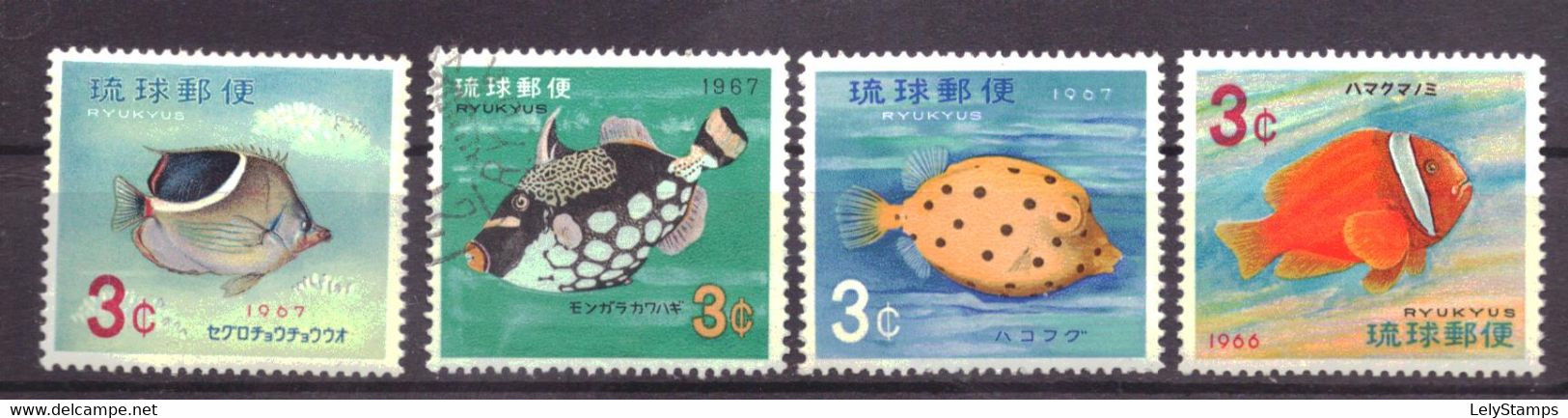 Ryukyu Islands 180 T/m 184 (without 182!) MNH ** (1 Is Used) (1966) - Ryukyu Islands