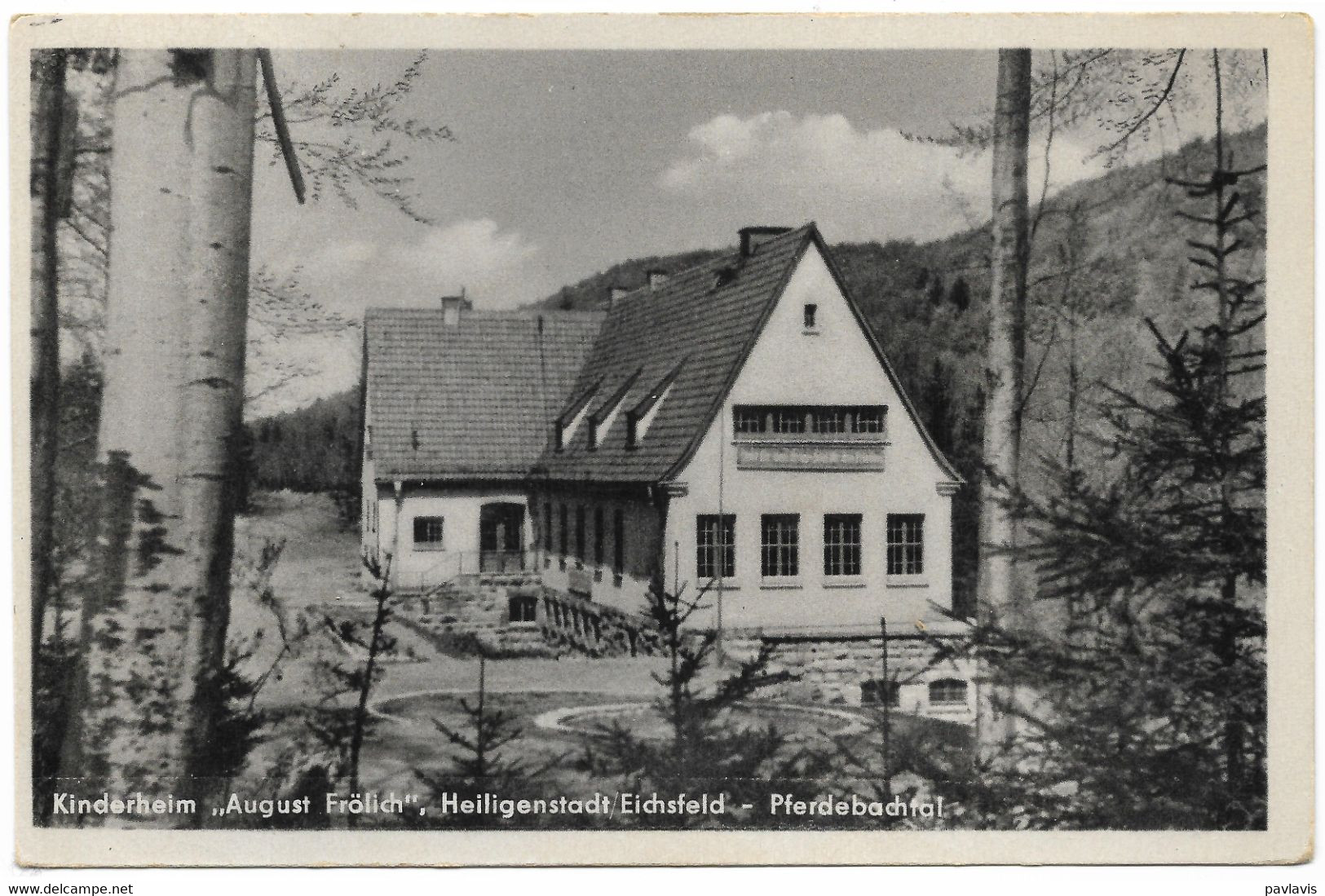 Kinderheim "August Fröhlich", Heiligenstadt / Eichsfeld – Pferdebachtal – Germany – With Stamps – Year Cca 1956 - Heiligenstadt