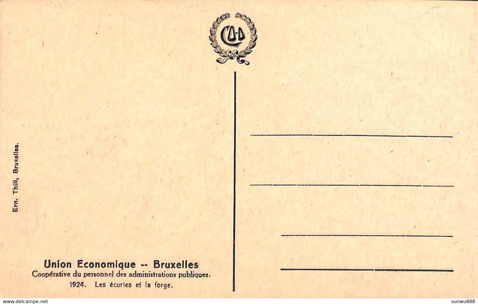 Bruxelles - Union Economique - Les écuries Et La Forge - Ambachten