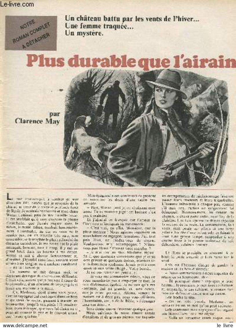 Plus Durable Que L'airain - Un Chateau Battu Par Les Vents De L'hivers... Une Femme Traquée... Un Mystère- Notre Roman C - Other & Unclassified