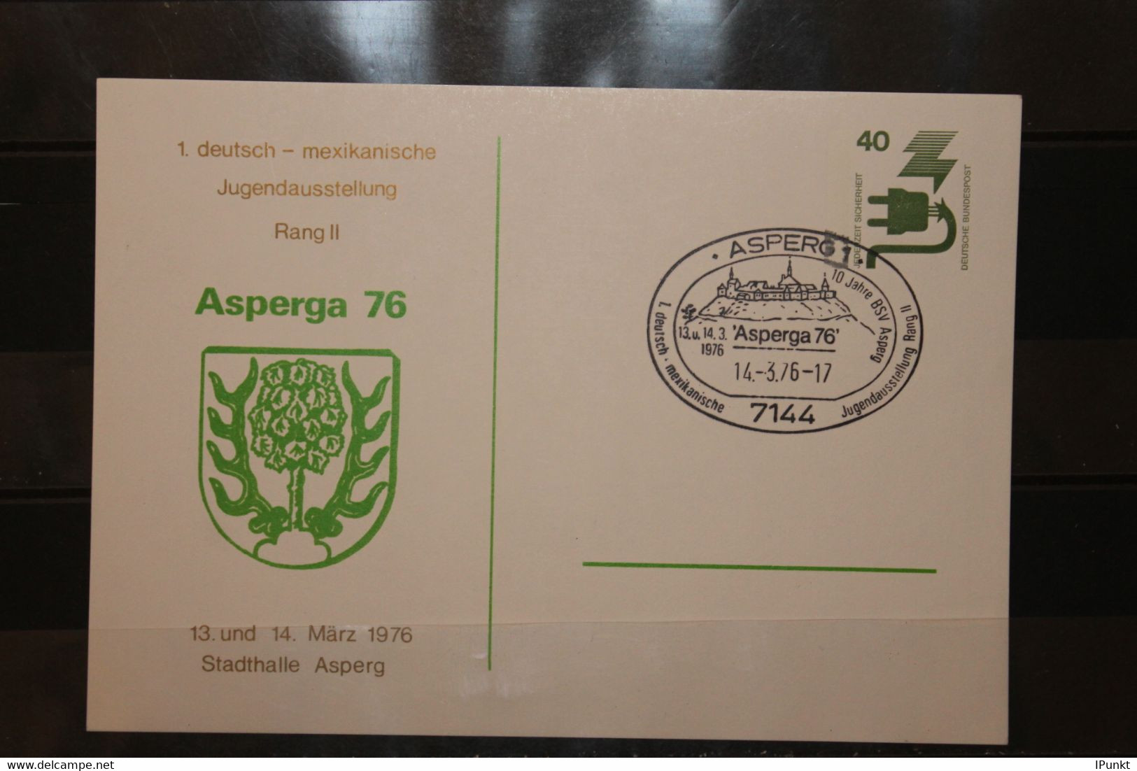 Deutschland, ASPERGA 76; SST Asperg 1976 - Cartes Postales Privées - Oblitérées