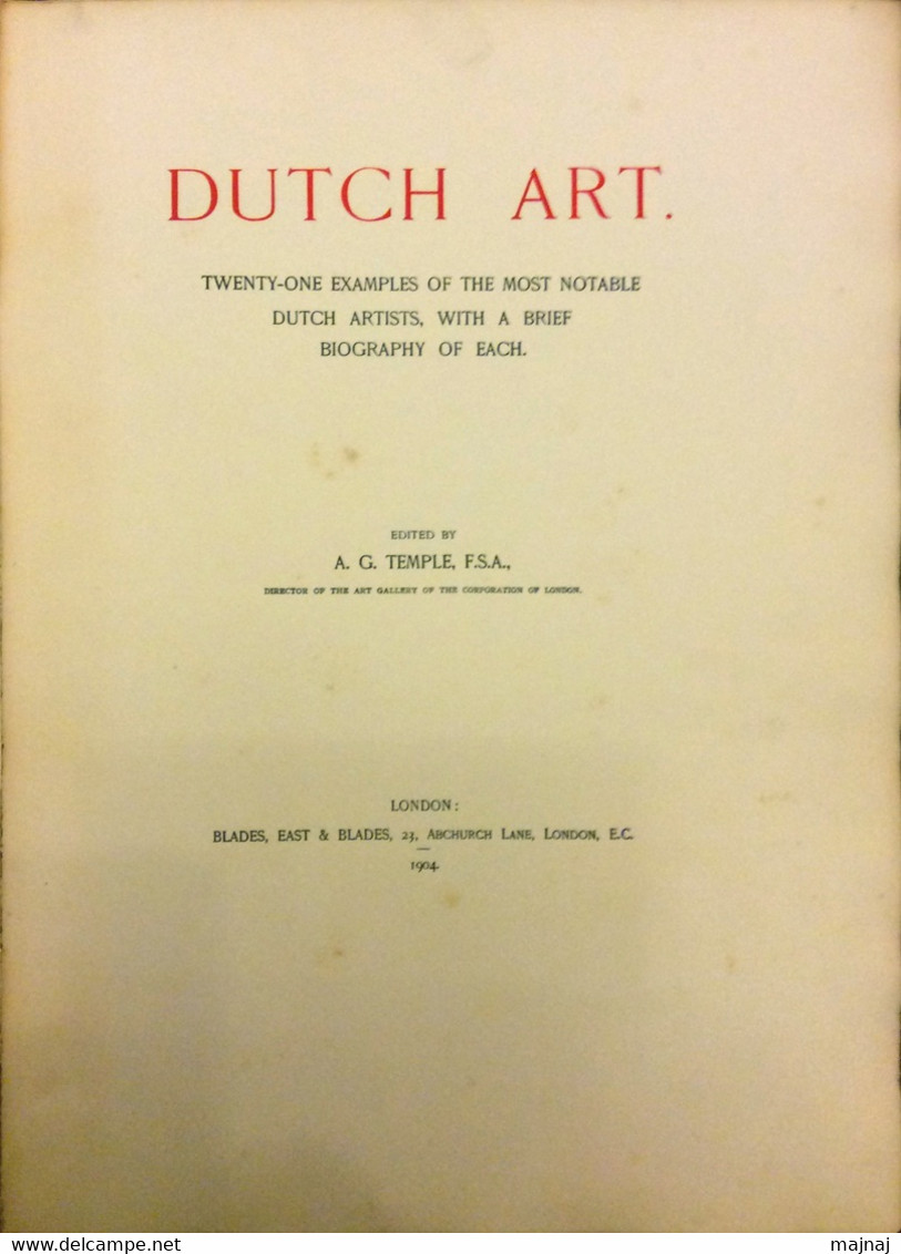 Examples Of Dutch Art - Beaux-Arts