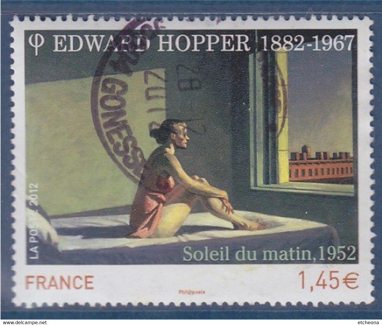 Edward Hopper, Peintre Et Graveur Américain, Soleil Du Matin N° 4633 Oblitéré - Used Stamps