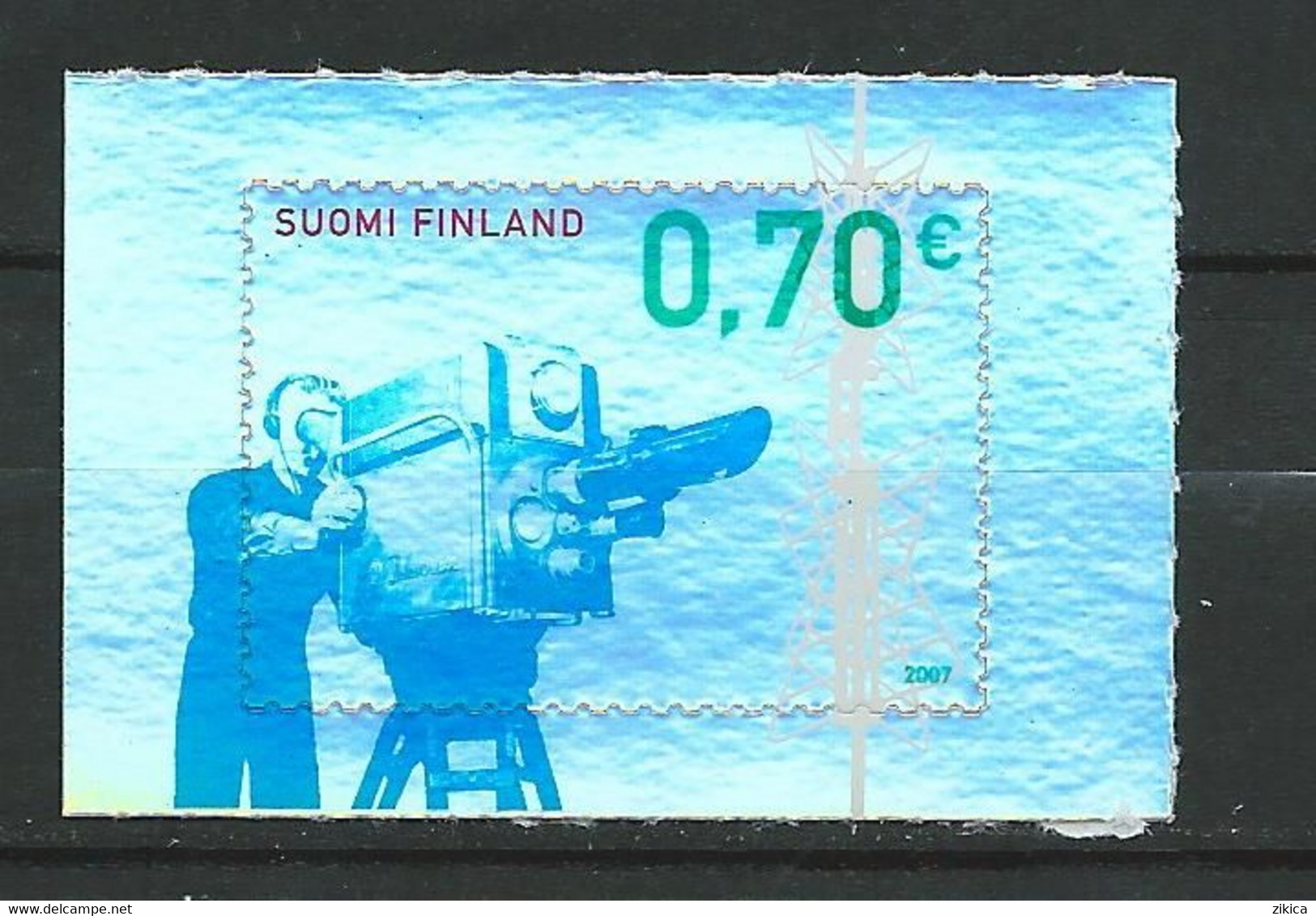 Finland 2007 The 50th Anniversary Of Finnish TV-Broadcasting.,camera,MNH Neuf - Unused Stamps