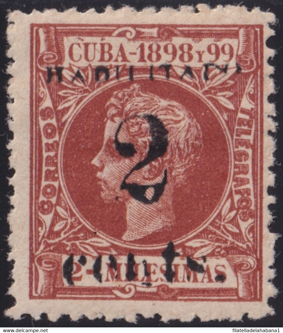 1899-462 CUBA 1899 2c S. 2c US OCCUPATION FIRST ISSUE PHILATELIC FORGERY PARA ESTUDIO. - Nuevos