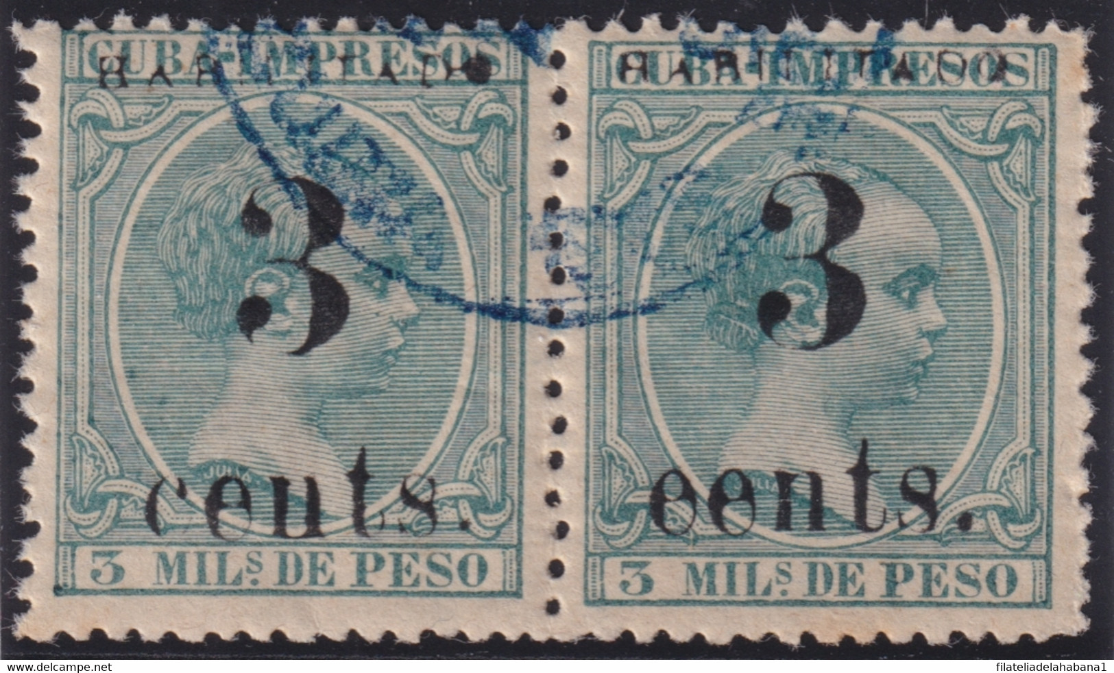 1899-478 CUBA 1899 3c S. 3c US OCCUPATION 5th ISSUE PHILATELIC FORGERY. - Nuevos