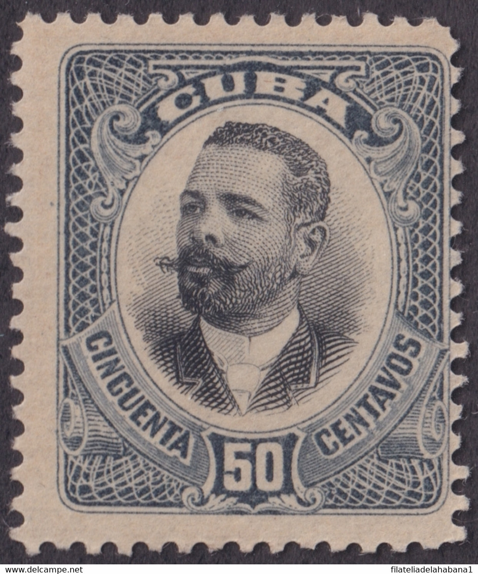 1907-48 CUBA REPUBLICA 1907 50c MNH ANTONIO MACEO. - Neufs