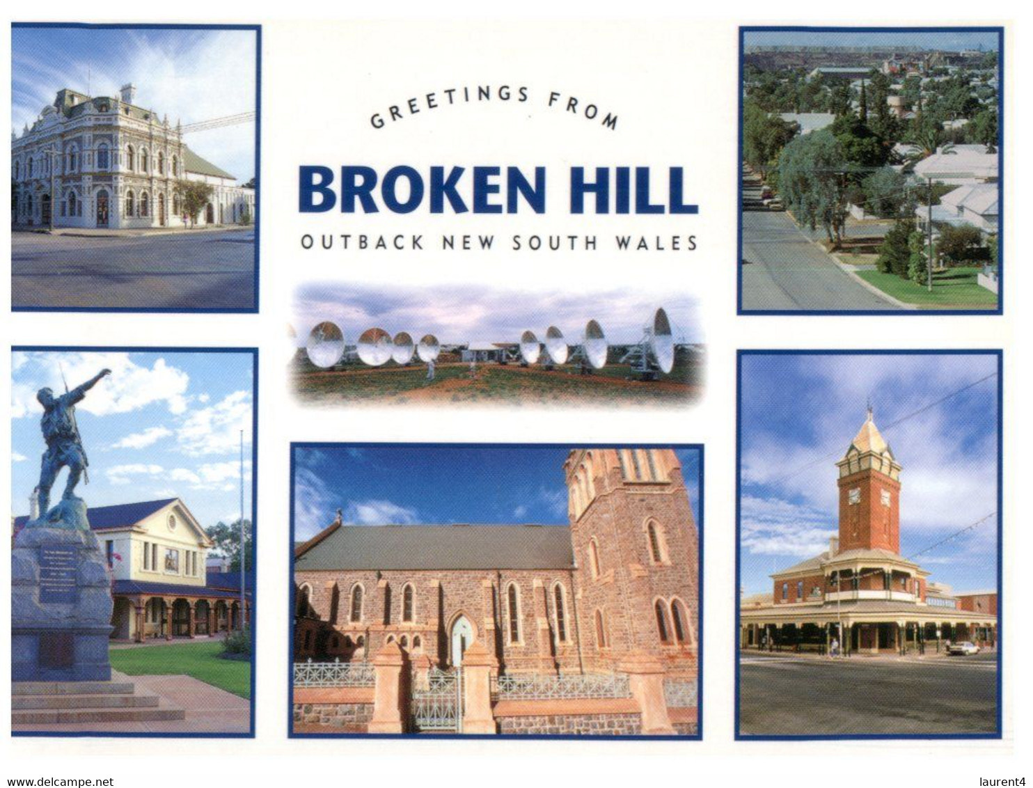 (NN 20) Australia - NSW - Broken Hill Iwith Queen Elizabeth Stamp) - Broken Hill