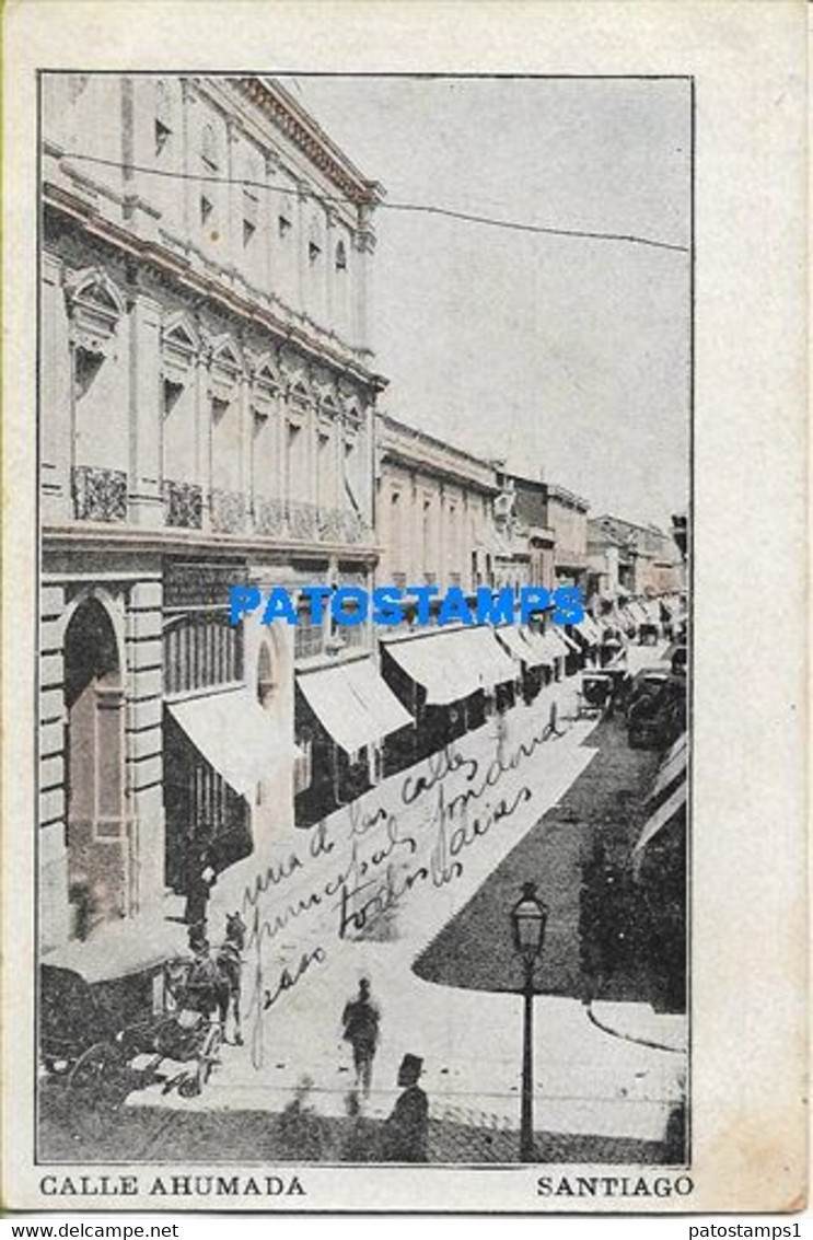 157901 CHILE SANTIAGO STREET CALLE AHUMADA POSTAL POSTCARD - Chile