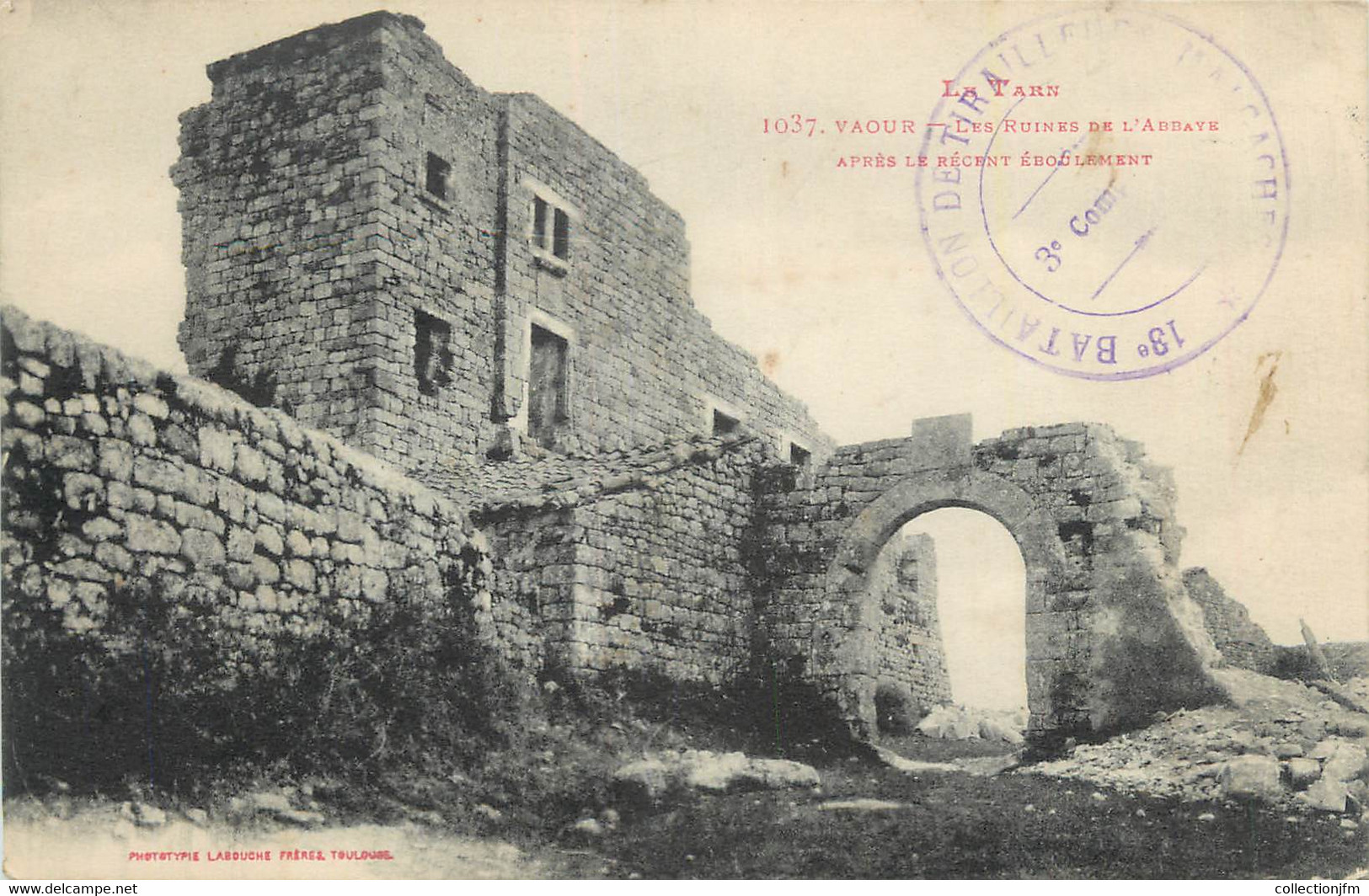 CPA FRANCE 81 "Vaour, Les Ruines De L'abbaye". - Vaour
