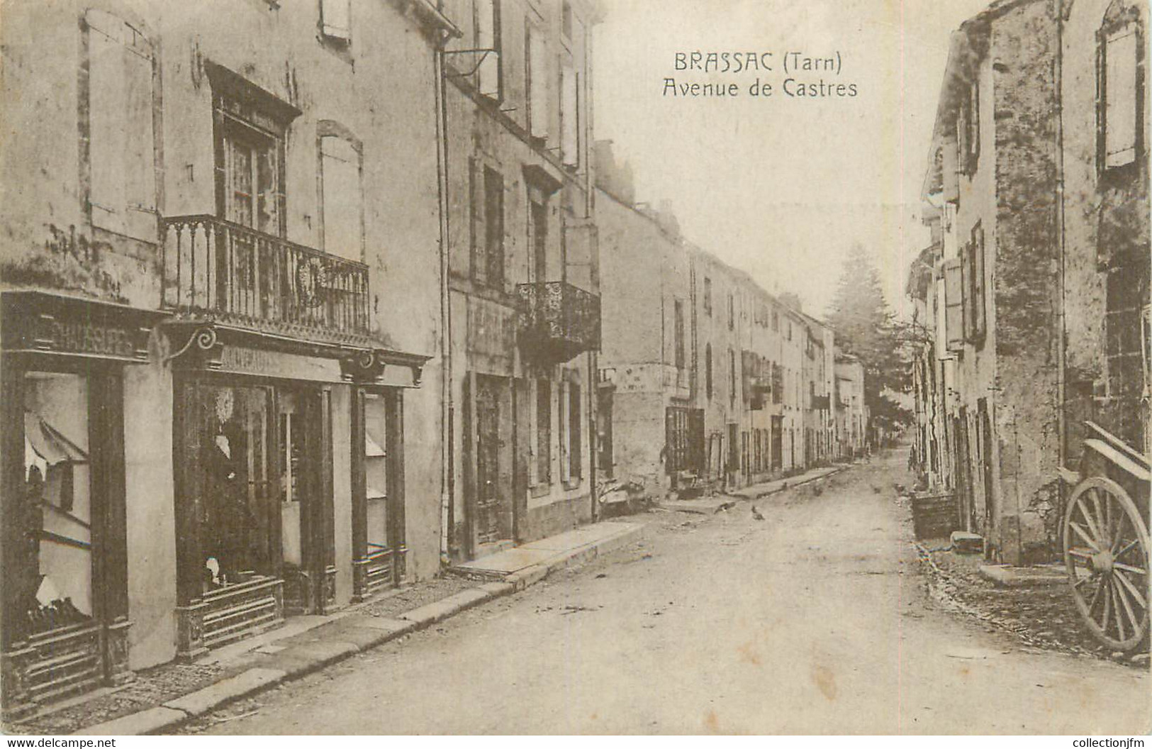 CPA FRANCE 81 "Brassac, Avenue De Castres" - Brassac