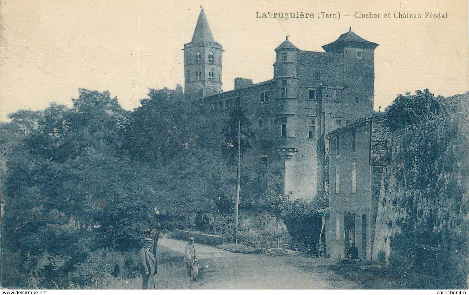 CPA FRANCE 81 " Labruguière, Clocher Et Château Féodal". - Labruguière