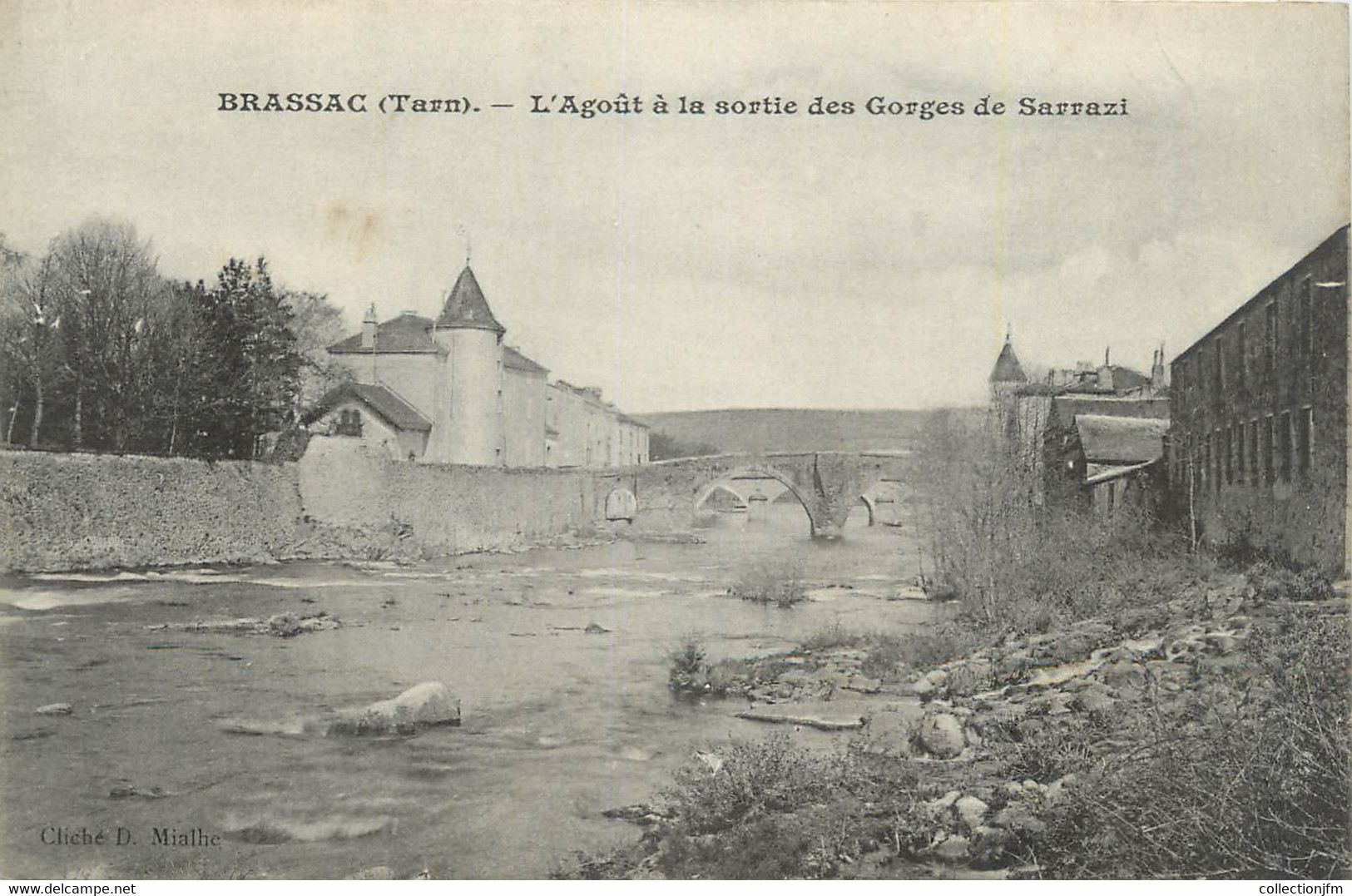 CPA FRANCE 81 "Brassac, L'Agoût à La Sortie Des Gorges De Sarrazi". - Brassac